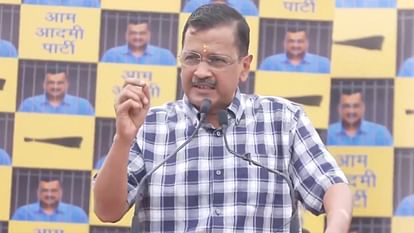 Delhi CM Arvind Kejriwal held  press conference at party headquarters