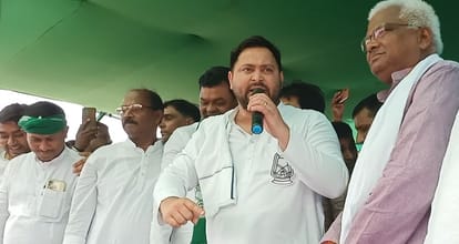 Lok Sabha Election : तेजस्वी ने कमर में बेल्ट दिखाकर कहा- मुझे नहीं, पीएम मोदी को बेड रेस्ट की जरूरत है Bihar News: Tejashwi Yadav targets PM Narendra Modi; Darbhanga, Lalit Yadav, RJD, BJP, Lok Sabha election