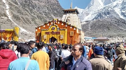 Chardham Yatra 2024 Second day devotees crowd gathered in Kedarnath Dham huge crowd on Yamunotri walking route