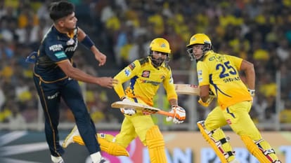 a fan breached security to meet ms dhoni between GT vs CSK match in ipl 2024 video goes viral