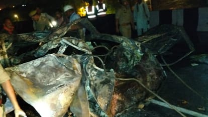 big road accident on Jhansi Kanpur highway car and vehicle collision groom and many people died