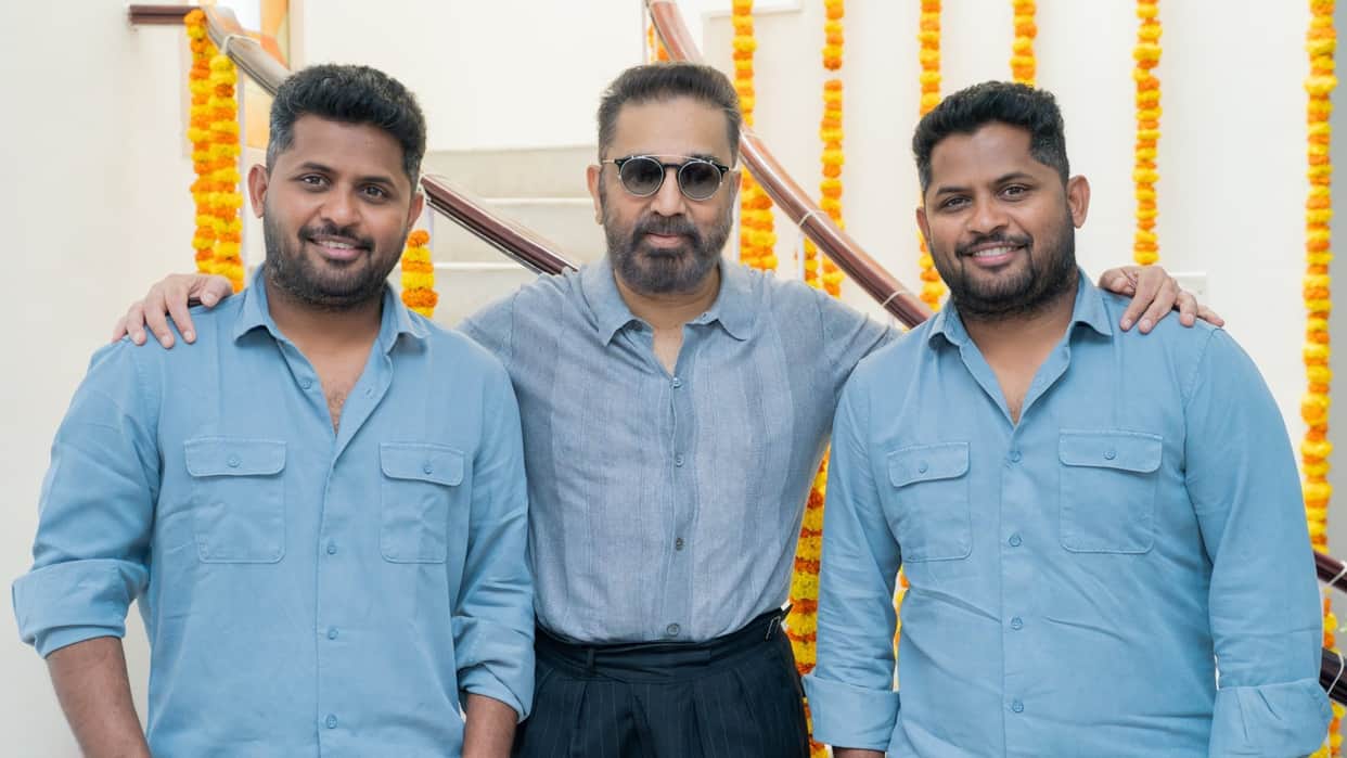 Kh 237 makers share teaser on Anbariv Birthday Kamal Haasan special post for Director Duo