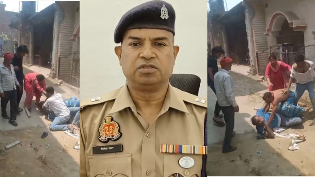 Video viral of fight between two parties in Azamgarh