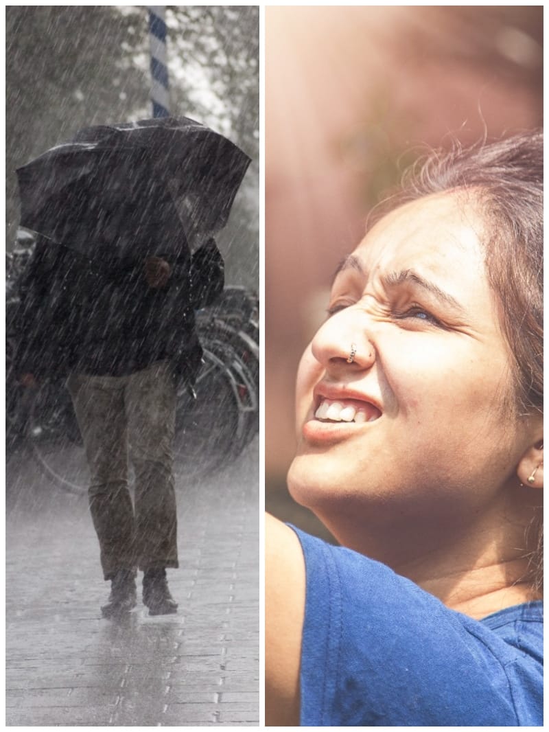 मप्र में बदला मौसम का मिजाज।