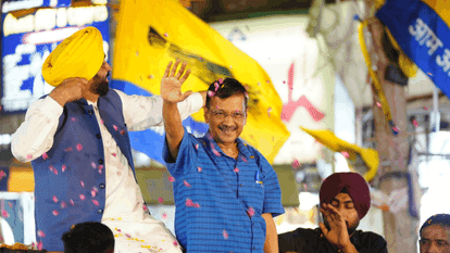 CM Kejriwal said Built school-hospital hence sent to jail in road show Krishna Nagar