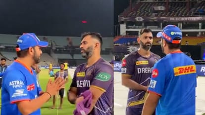 IPL 2024 MI Batter Rohit Sharma Abhishek Nayar Viral Video Ahead of KKR Vs MI Today IPL Match