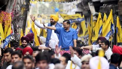 सीएम अरविंद केजरीवाल का रोड शो