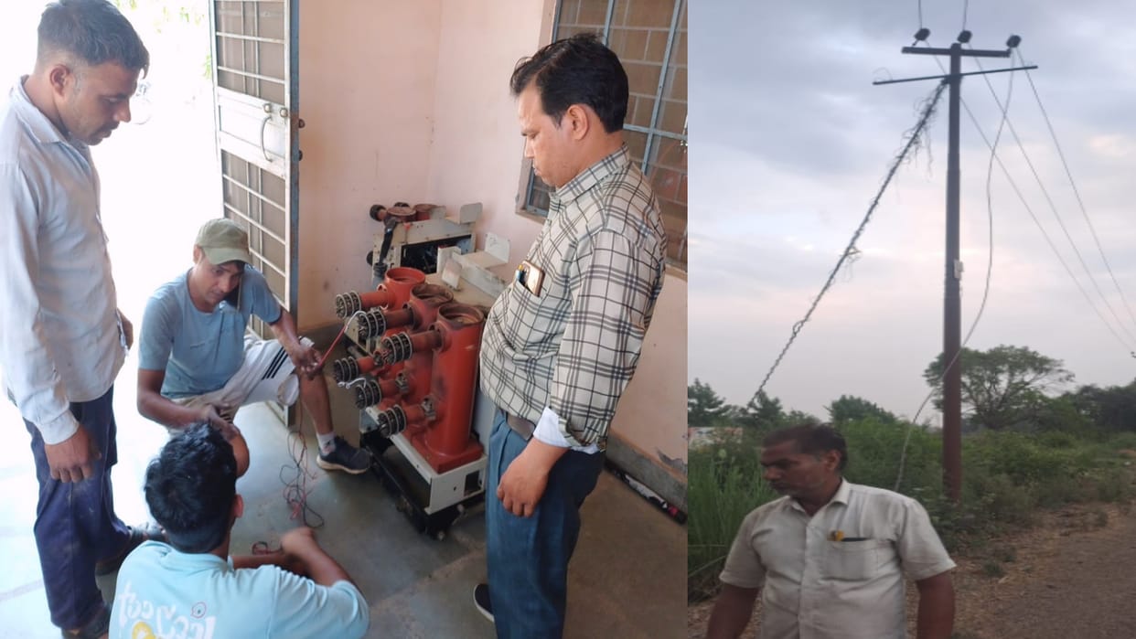 High tension wire has broken in shamli district and electricity crisis in 40 villages
