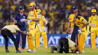 College student enters ground to meet Dhoni during GT vs CSK match in Ahmedabad, arrested IPL 2024