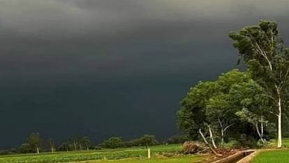 UP Weather News Rain and thunderstorm warning issued in 60 districts Lightning alert also issued