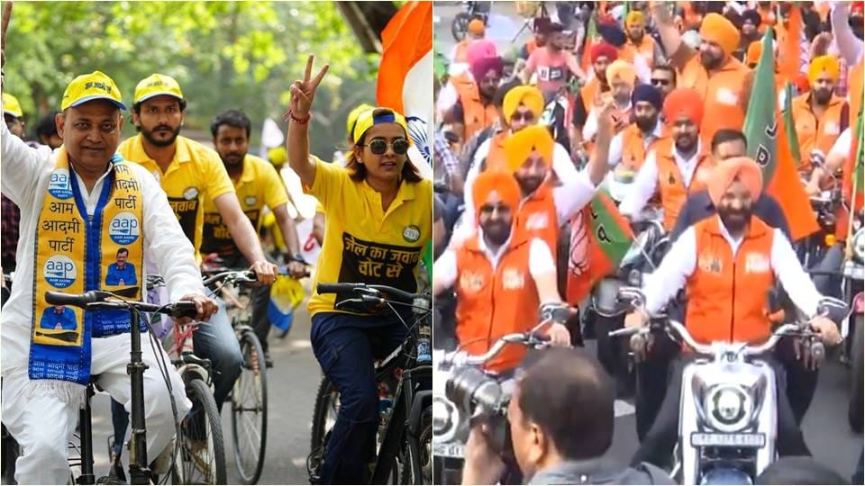 BJP leader Manjinder Singh Sirsa took out a motorcycle rally with Sikh youth