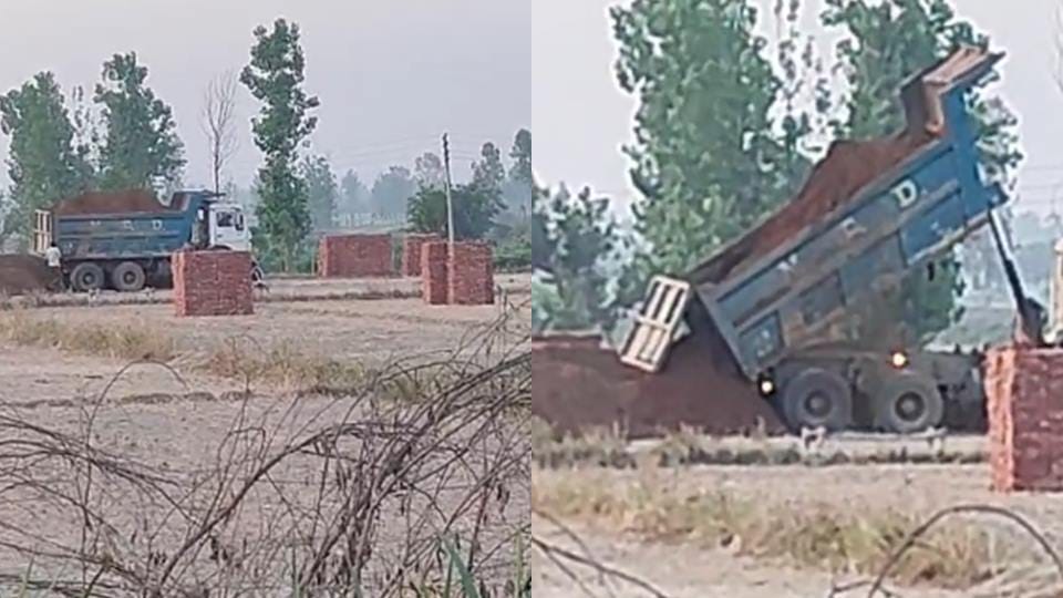 UP: Attempt to commit suicide by ramming a dumper on police personnel in Amroha
