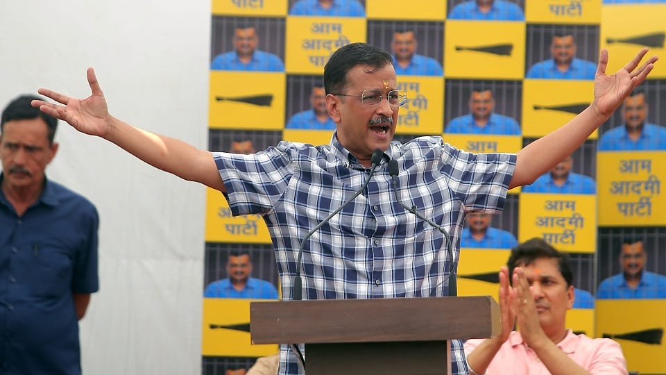 Election stir in Delhi: Kejriwal will hold a road show today in support of Congress