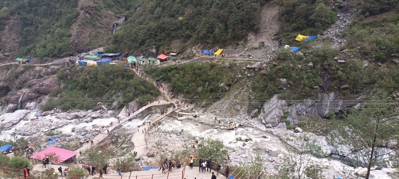 Chardham Yatra 2024 Kedarnath Dham 16 km walking route tests Pilgrims Very Tough Route Photos