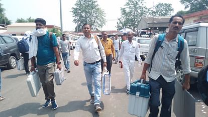 Lok Sabha Election 2024 Polling parties leave for polling stations in Lakhimpur Kheri