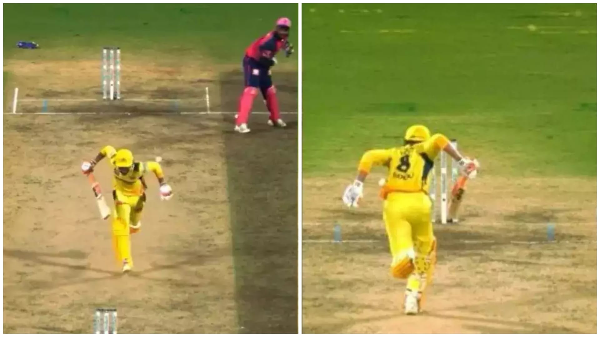 Ravindra Jadeja given out obstructing the field; Sanju Samson throws, CSK vs RR IPL 2024 Watch Video