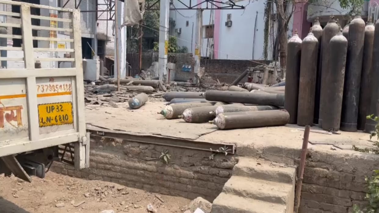 Barabanki: Blast in a Oxygen plant in Barabanki.