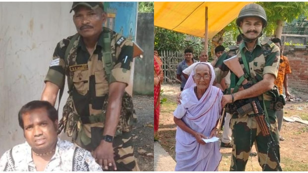 Lok Sabha Elections: Human face of BSF, security company coming forward to help the elderly and disabled