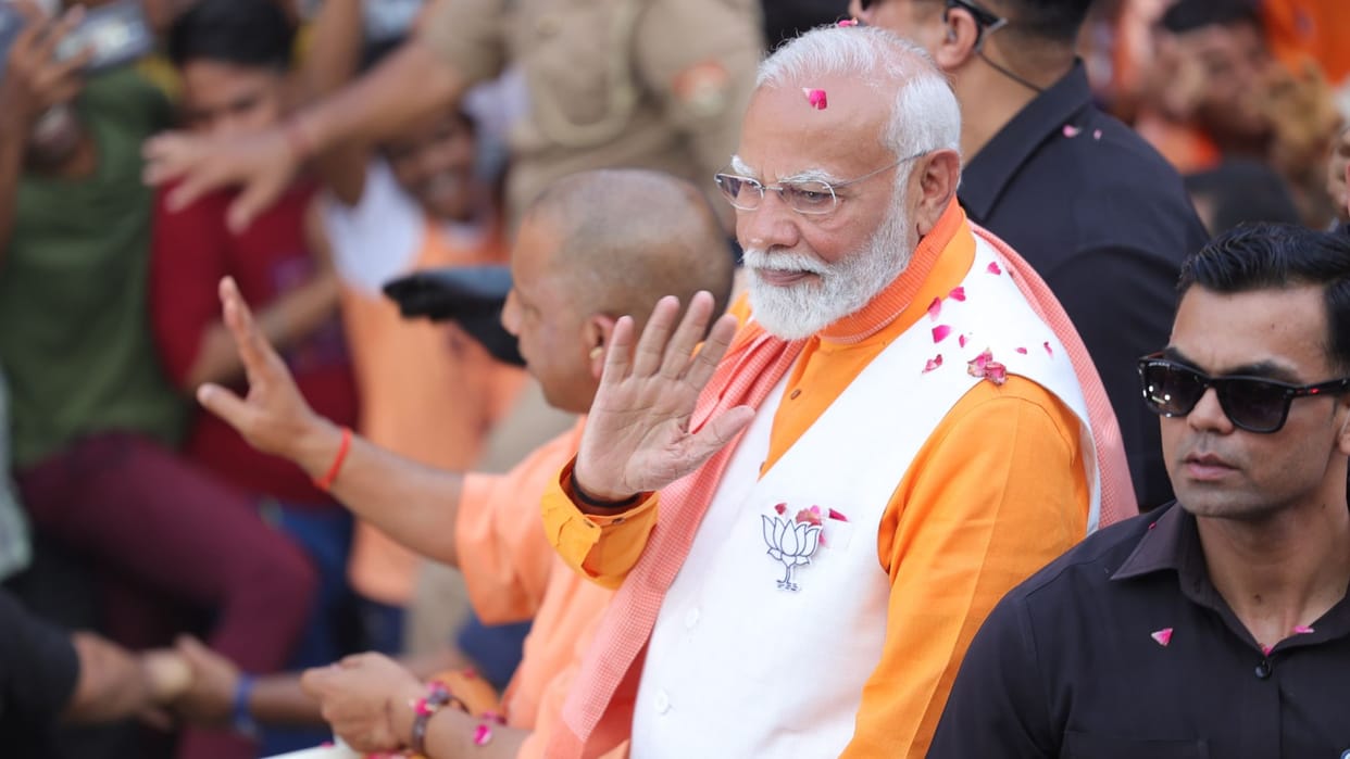 lok sabha election pm narendra modi nomination in varanasi bjp road show