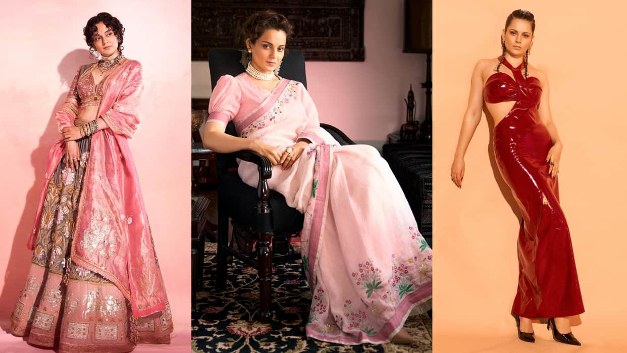 bjp candidate Kangana Ranaut latest photos Kangana Ranaut looks ethnic to western
