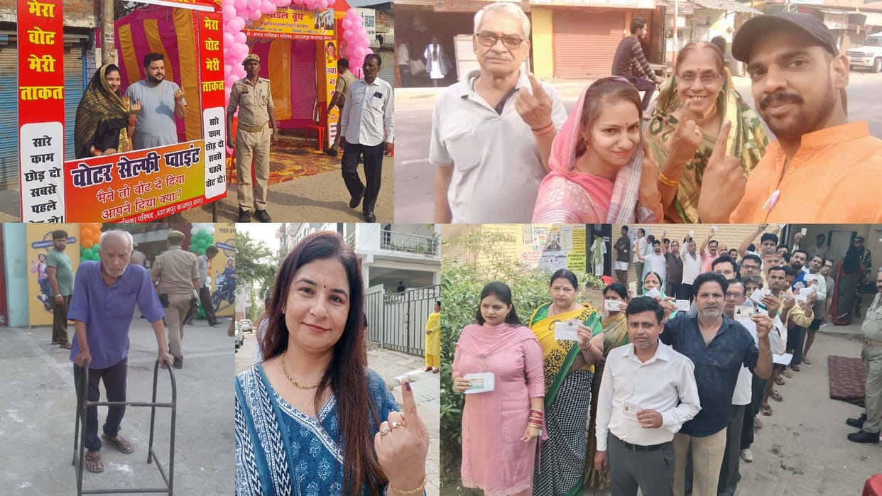UP lok sabha election 2024 phase 4 voting live polling on Kanpur, kannauj, etawah, unnao, hardoi, farrukhabad