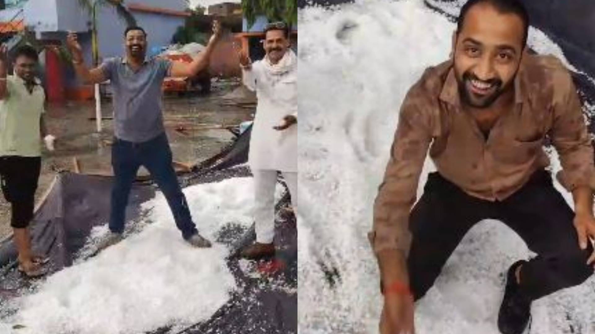 Dhar News Badra rained heavily during voting rain accompanied by strong storm see pictures