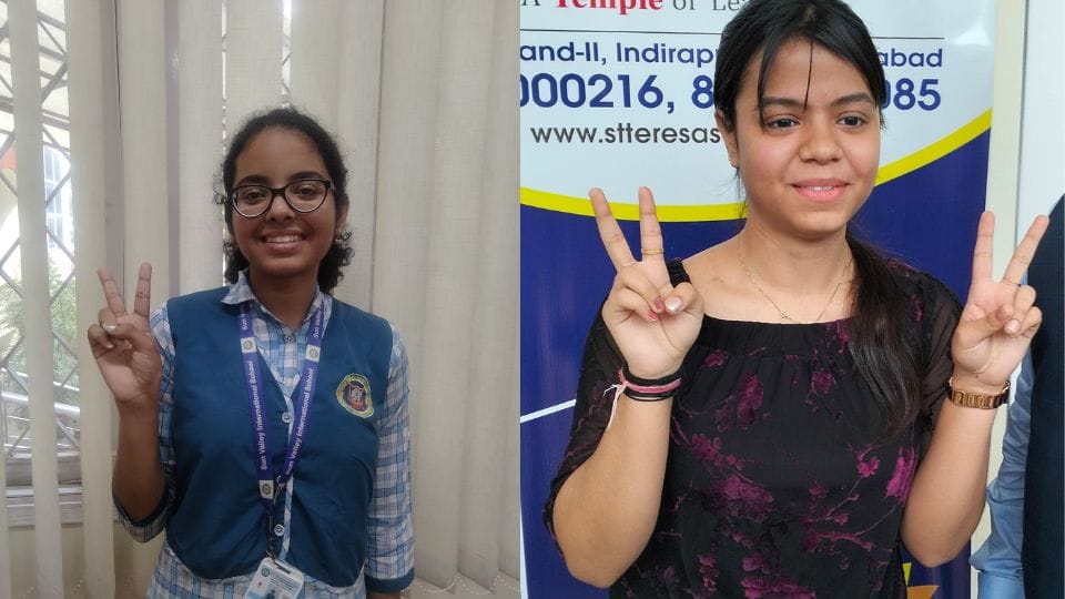 CBSE Result Nishti in 10th and Riddhima in 12th, Nitima topped district in Ghaziabad