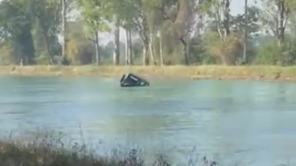 man fell into canal with thar in Kiratpur Sahib
