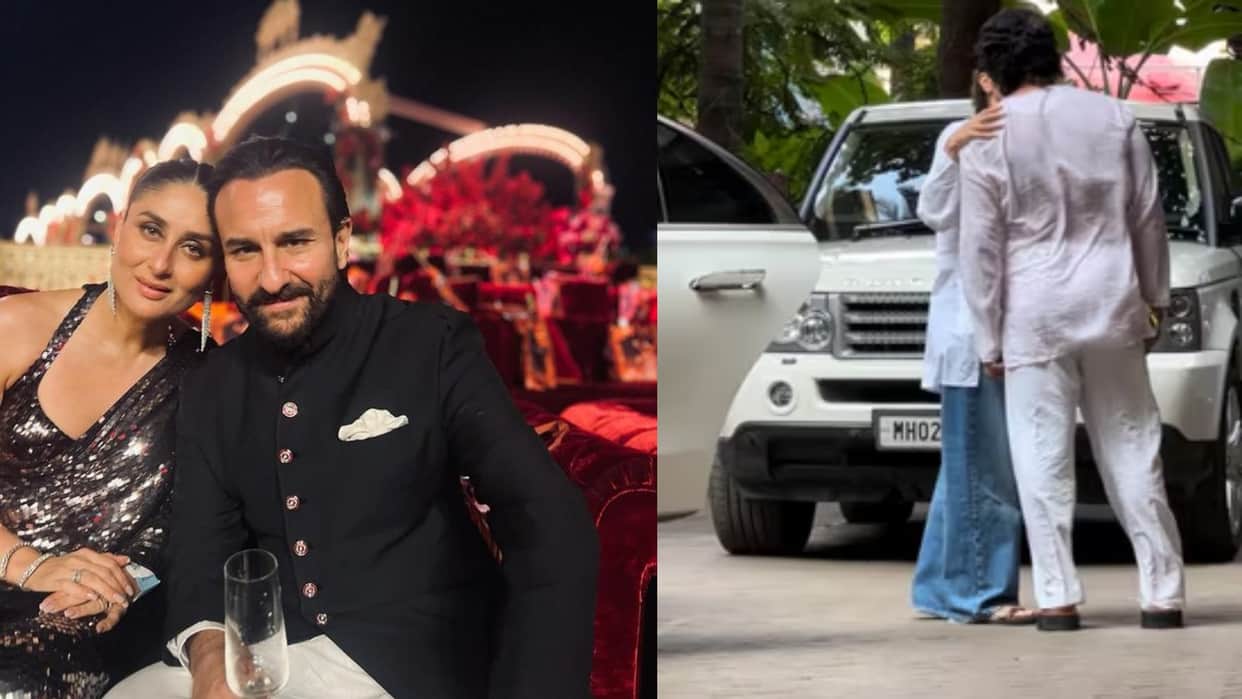 Kareena Kapoor Khan and Saif Ali Khan gets brutally trolled for their kiss outside their Mumbai residence