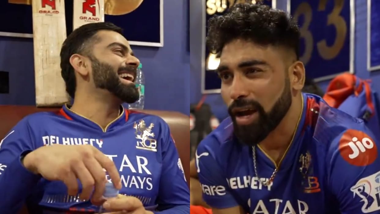 IPL 2024: 'It's going differently', Virat Kohli had fun with Siraj in the dressing room, video goes viral
