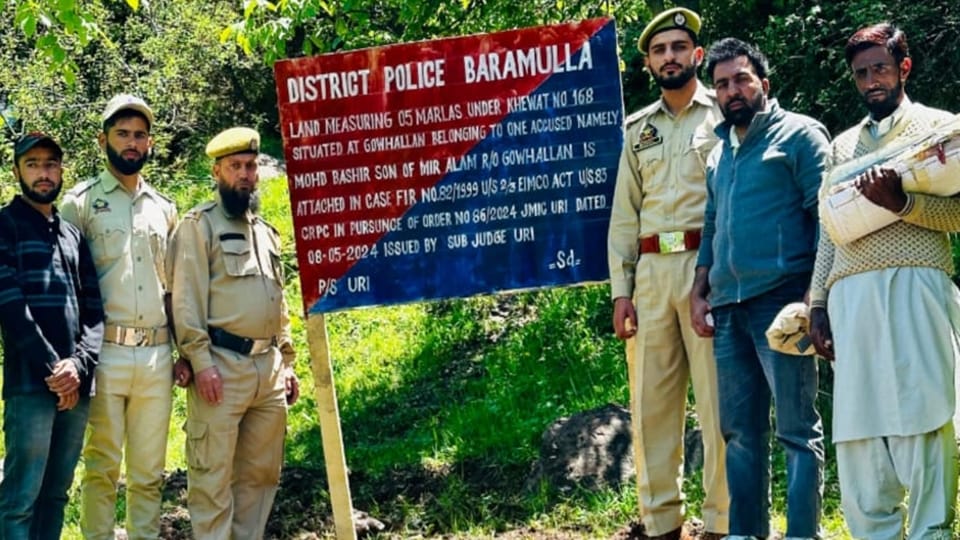 baramulla Police attach Properties Of 2 Pakistan Based terror Handlers