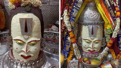 Ujjain Mahakal: भस्म आरती में बाबा महाकाल को वैष्णव तिलक से सजाया गया, मावा से किया गया सुंदर शृंगार