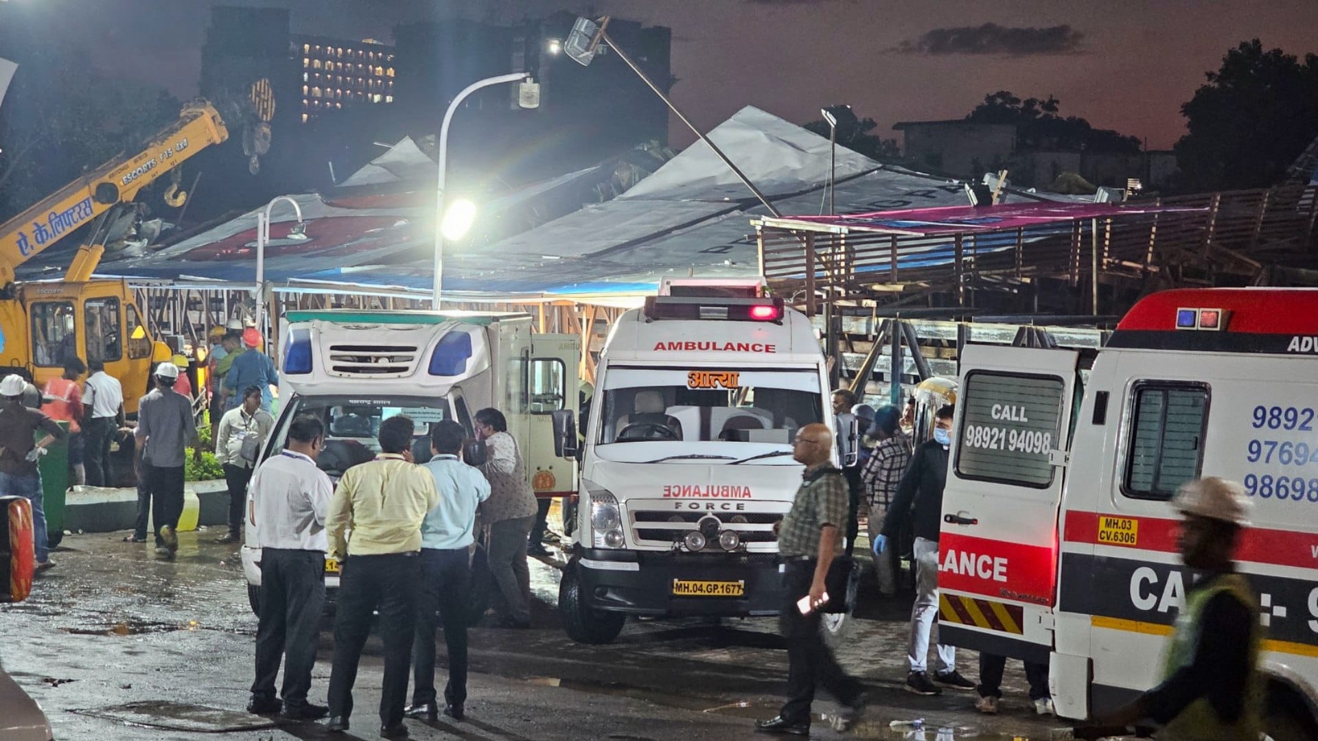 Dust storm wreaks havoc in Ghatkopar, Mumbai, 100 feet tall hoarding fell; See pictures of the accident