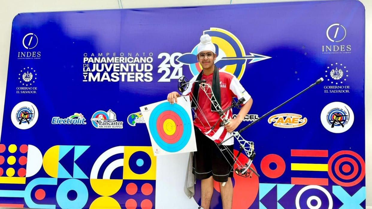 Indian Archer team coach Jeevanjot's son won gold medal for Canada in PAN American Youth championship