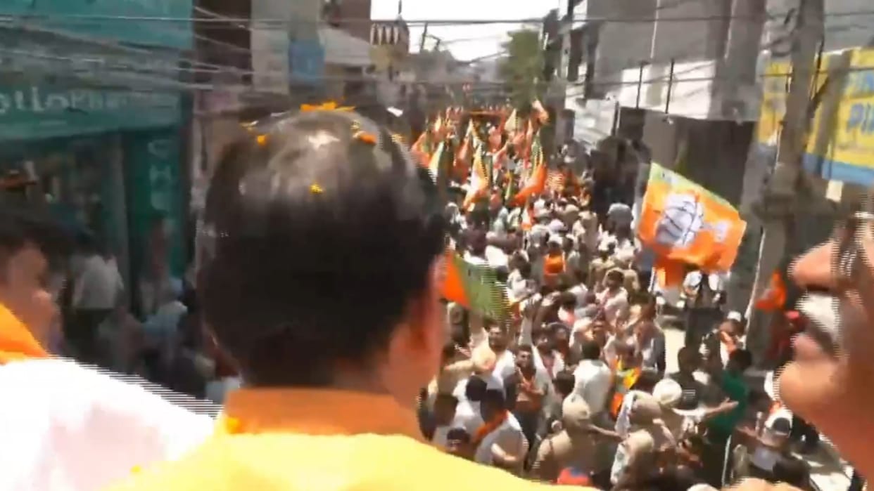 BJP candidate from Sri Anandpur Sahib Lok Sabha constituency Subhash Sharma filed nomination