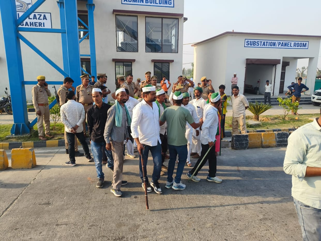 BKU Tomar workers made toll free in Muzaffarnagar city