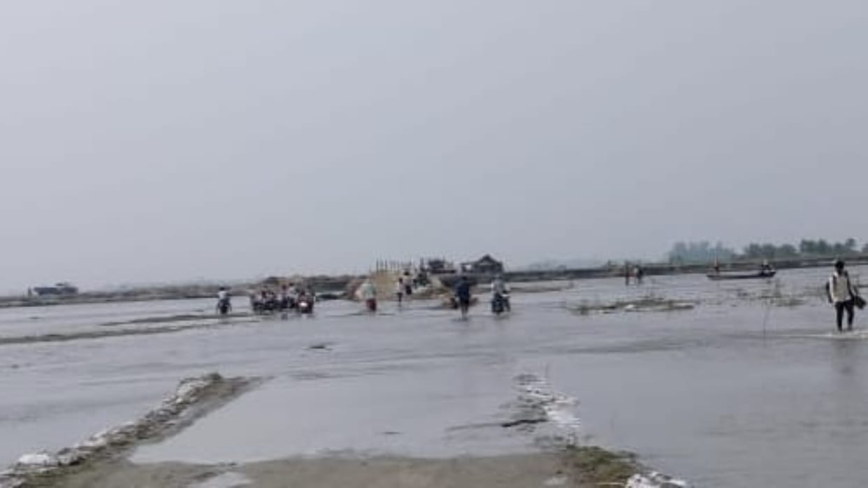 water level of Sharda river suddenly increased in Lakhimpur Kheri