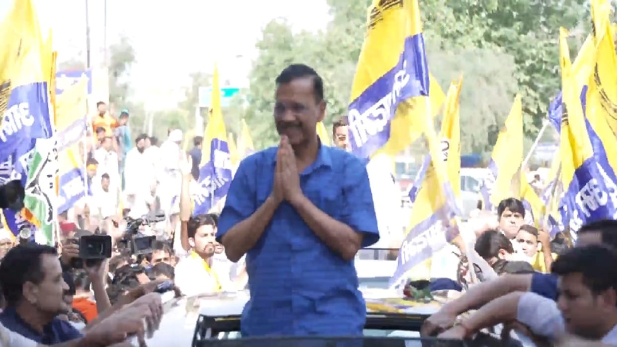 Election stir: Kejriwal's claim in road show - coalition government coming on June 4