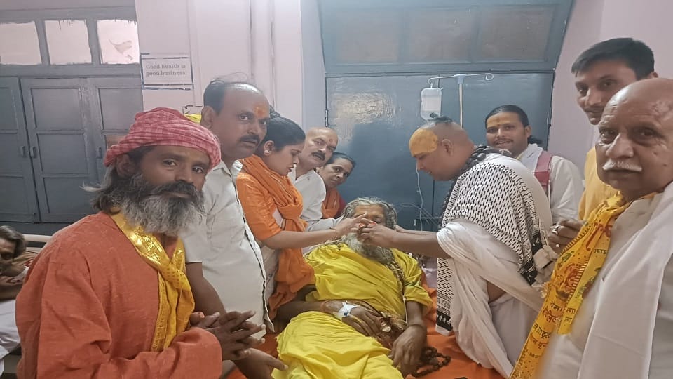 Sant Haridas Baba's health deteriorated while he was on fast not taken food for three days