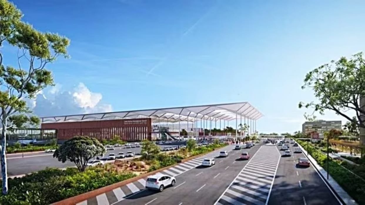 Noida Jewar Airport Connecting this airport will be network of six roads rapid rail-cum-metro system pod taxis