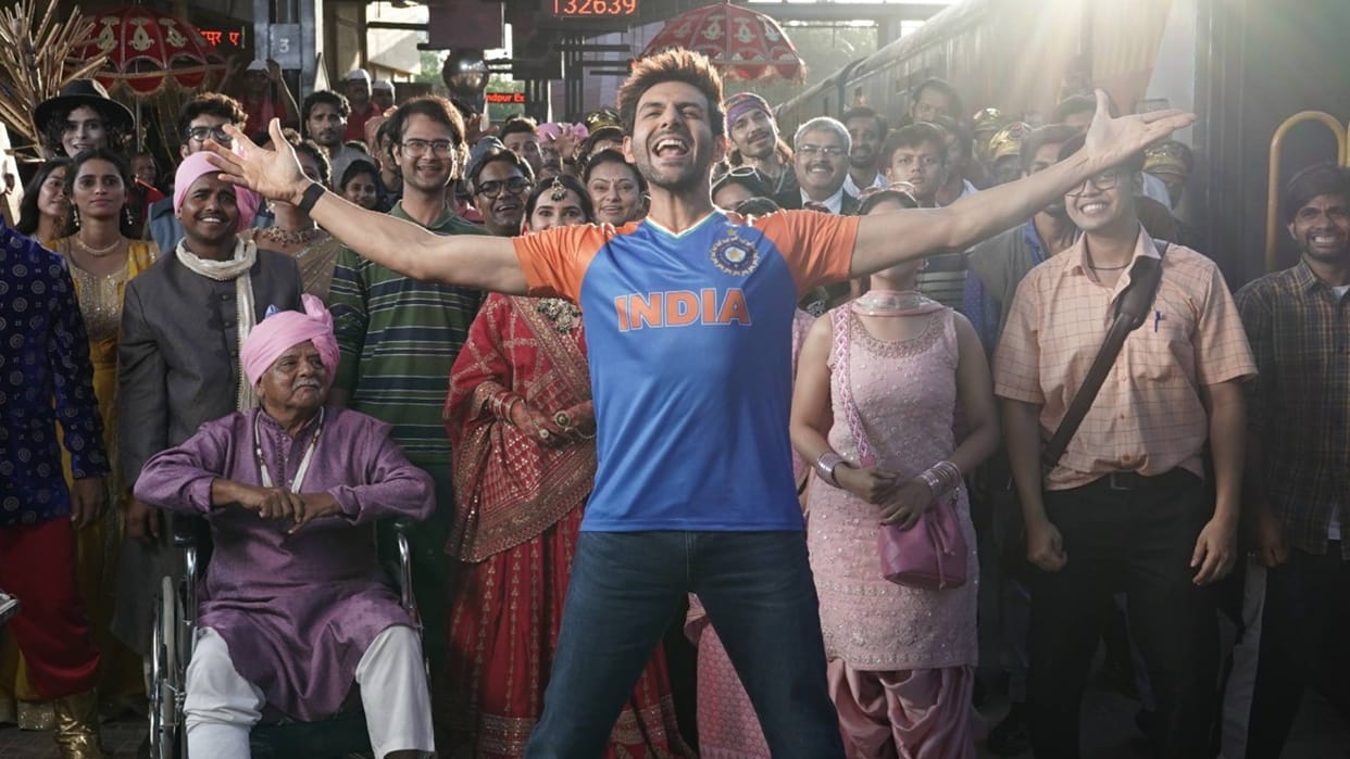Kartik Aaryan campaigning for disney plus hotstar ICC mens T20 World cup 2024 free for all har match har ball