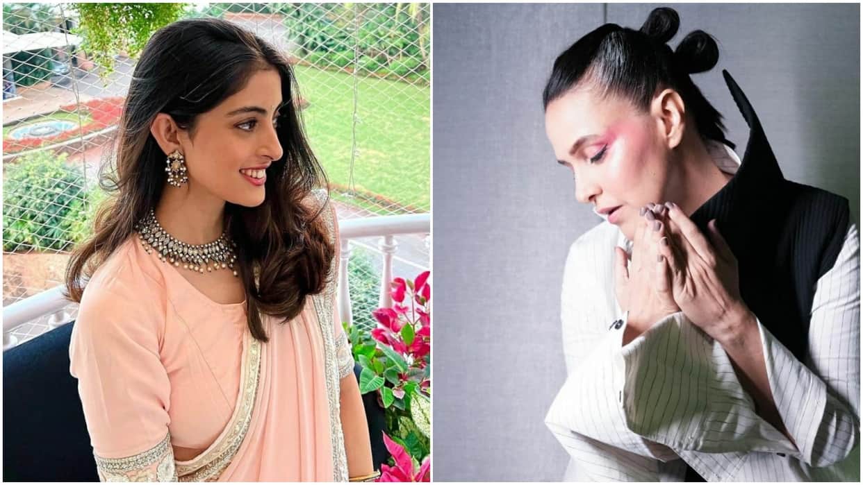Bollywood Actresses who flaunt their Grey Hair Lara Dutta Neha Dhupia Sameera Reddy Navya Naveli