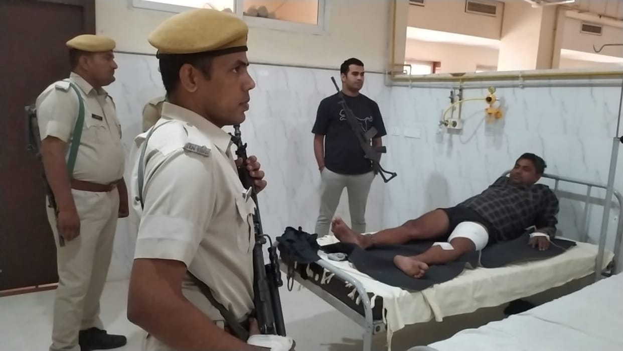 Dholpur News: Rajjo's gang opened fire on police, dacoit injured in retaliatory firing, police arrested