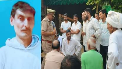 संजय का फाइल फोटो और मामले की जानकारी लेती पुलिस।