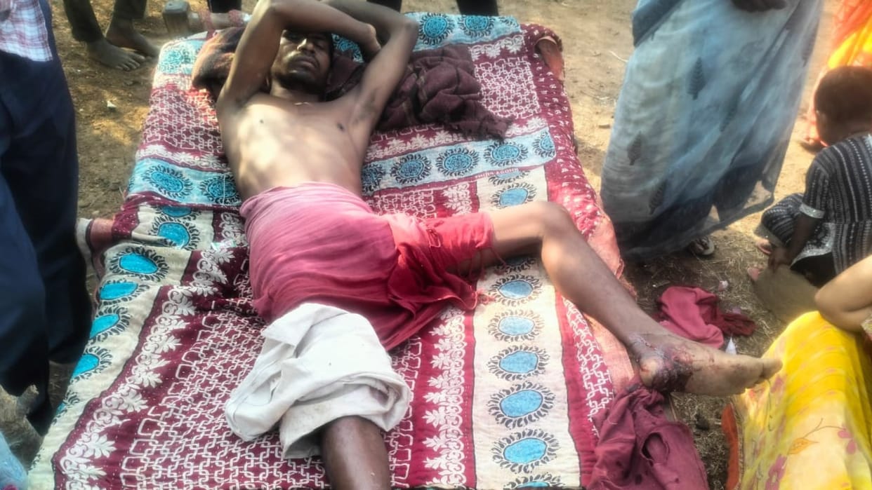 Leopard Deadly attack on old man the house in mirzapur
