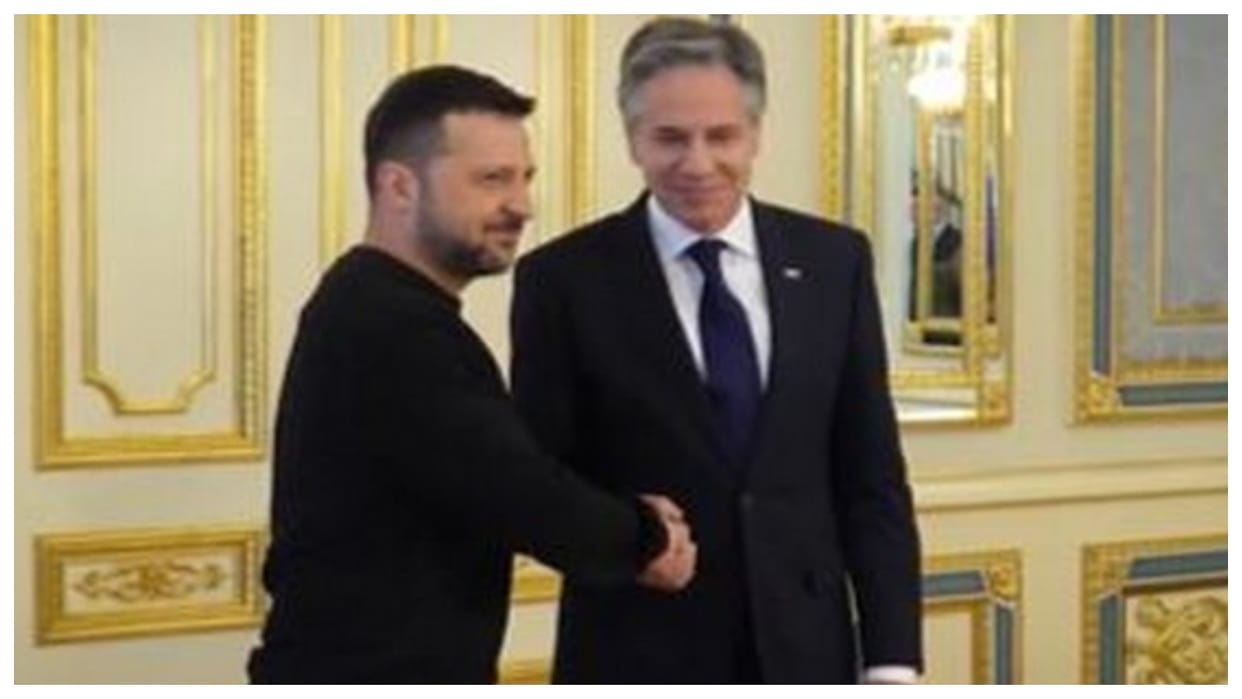 US State Secretary Antony Blinken met Ukrainian President Volodymyr Zelenskyy and assured military assistance