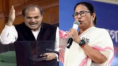 अधीर रंजन चौधरी और ममता बनर्जी