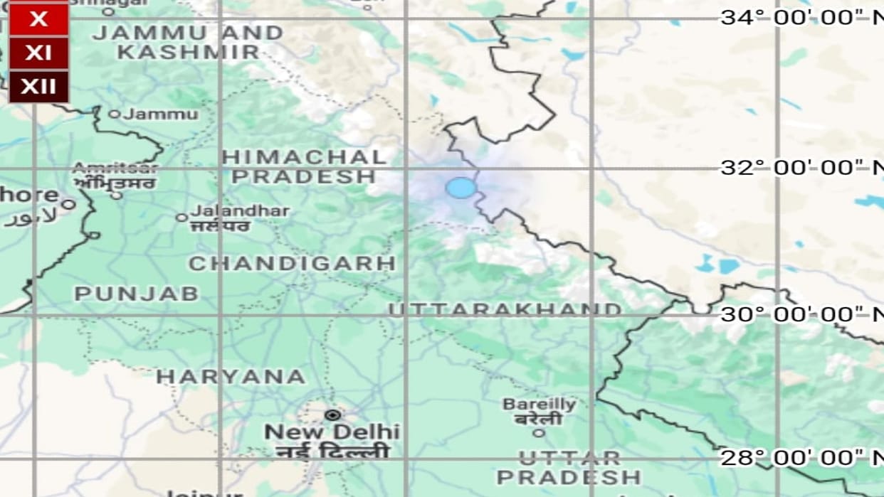 earthquake in kinnair district of himachal