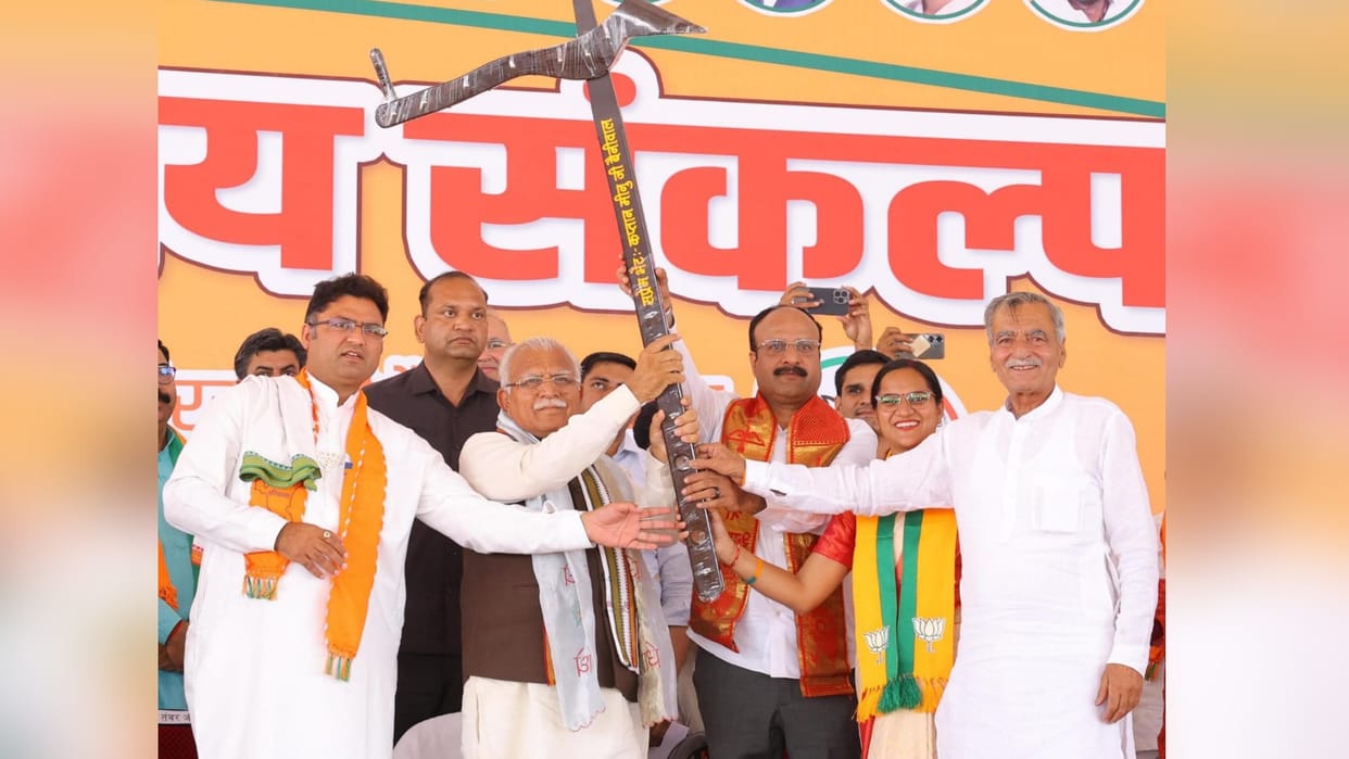 BJP come to local level issues in Haryana for loksabha election