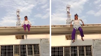 Girl student jumped from roof of training center in Jhansi